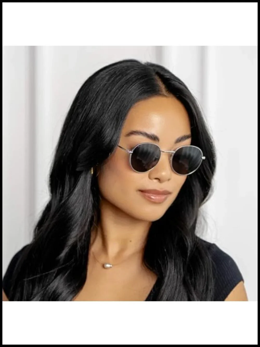 Reflective Lens Round Trendy Sunglasses - Polarized UV Protection